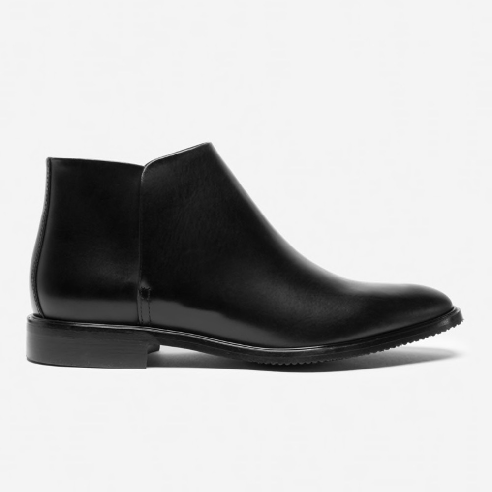 Everlane The Modern Ankle Boot Black Leather - Picture 1 of 9